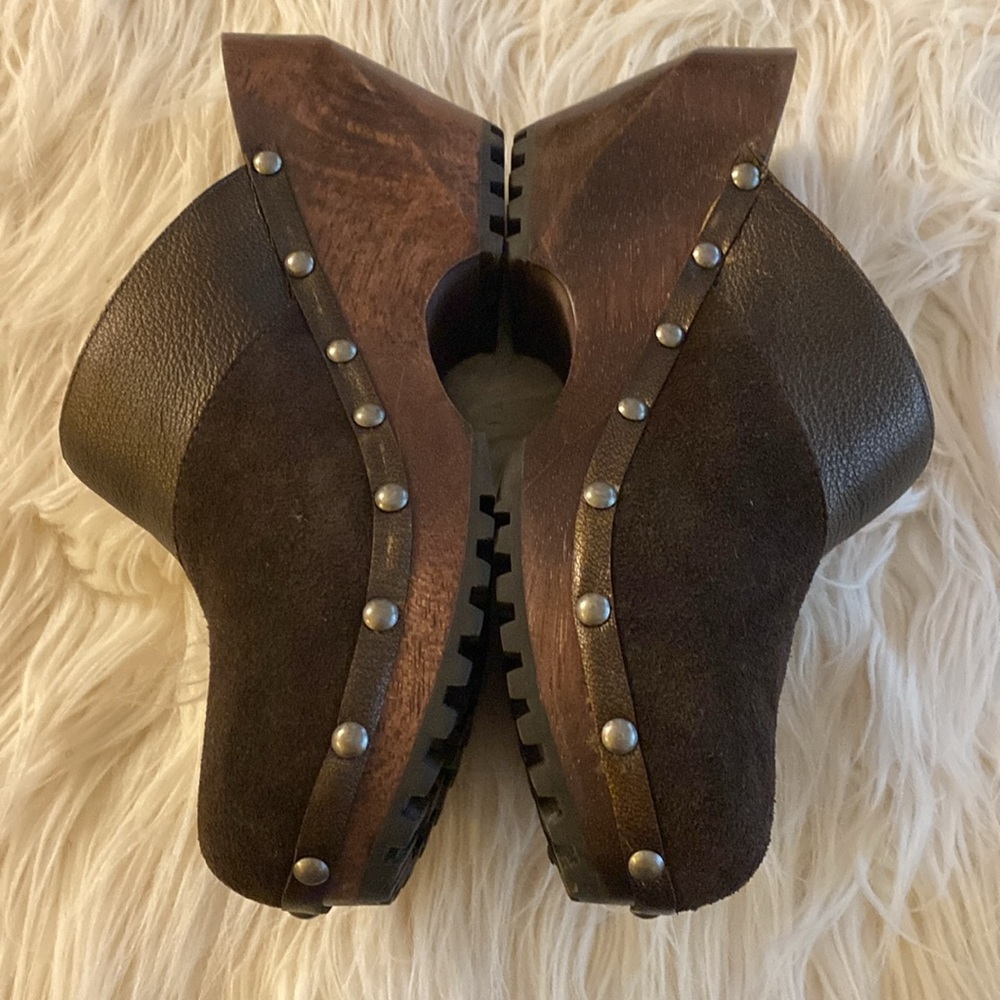 DR. SCHOLL's leather & studded clogs - Picture 8 of 12